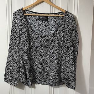 Reformation floral square neck (l)